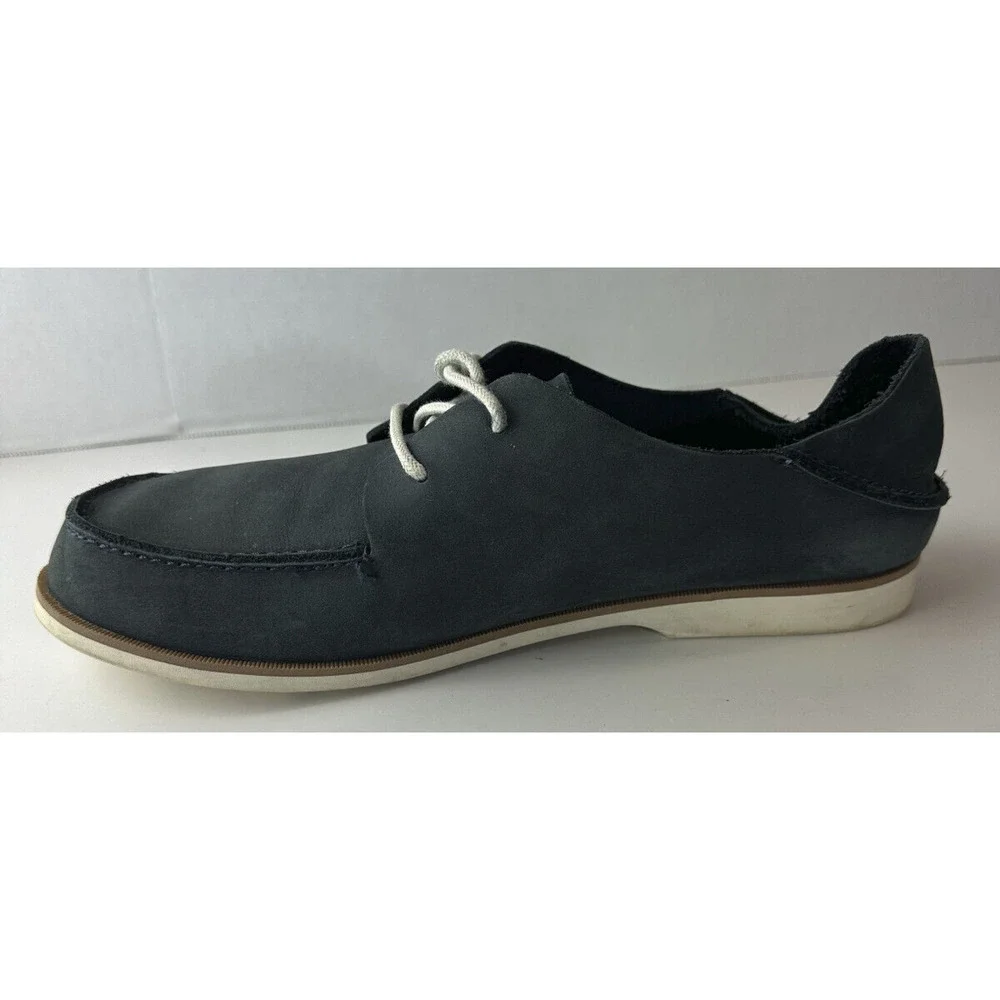 Olukai Holokai Leather Comfort Casual Shoes Carbon Gray Loafer Men's Size 9.5 - Picture 8 of 16